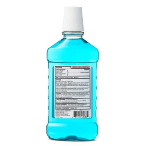 Equate Blue Mint Antiseptic Mouthwash for Bad Breath & Plaque Oral Care, 500 mL, Compare to Listerine® Cool Mint® Active Ingredients - Image 4