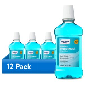 Equate Blue Mint Antiseptic Mouthwash for Bad Breath & Plaque Oral Care, 500 mL, Compare to Listerine® Cool Mint® Active Ingredients - Image 8