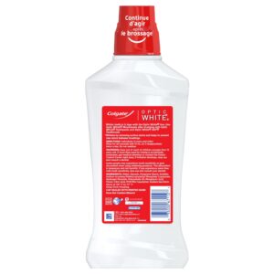 Colgate Optic White Whitening Mouthwash, 2% Hydrogen Peroxide, Fresh Mint, 32 fl oz - Image 5