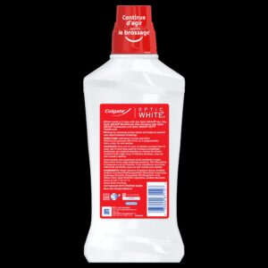 Colgate Optic White Whitening Mouthwash, 2% Hydrogen Peroxide, Fresh Mint, 32 fl oz - Image 15