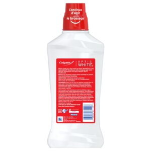 Colgate Optic White Whitening Mouthwash, 2% Hydrogen Peroxide, Fresh Mint, 32 fl oz - Image 21