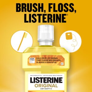 Listerine Original Antiseptic Mouthwash for Bad Breath & Plaque Oral Care, 1.5 L - Image 3
