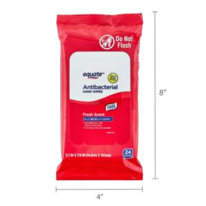 Equate Antibacterial Hand Wipes, Fresh Scent, 24 Wipes - Image 4