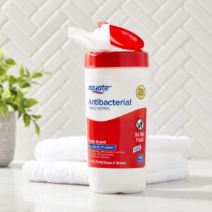 Equate Antibacterial Hand Wipes, Fresh Scent, 40 Wipes, Compare to Wet Ones® Antibacterial Hand Wipes - Image 5