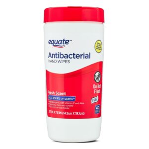 Equate Antibacterial Hand Wipes, Fresh Scent, 40 Wipes, Compare to Wet Ones® Antibacterial Hand Wipes - Image 8