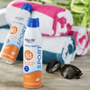 Equate Sport Broad Spectrum Sunscreen, SPF 50, Twin Pack - Image 4