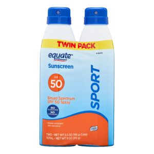 Equate Sport Broad Spectrum Sunscreen, SPF 50, Twin Pack - Image 10
