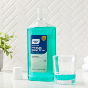 Equate Sugar-Free Pre-Brush Dental Rinse, Green Mint, 24 fl oz, Compare to Plax® Advanced Formula Plaque Loosening Rinse Softmint® - Image 3