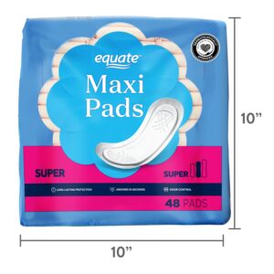 Equate Maxi Pads, Super Protection (48 Count) - Image 5
