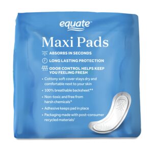 Equate Maxi Pads, Super Protection (48 Count) - Image 7