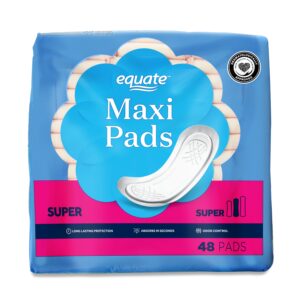 Equate Maxi Pads, Super Protection (48 Count) - Image 10