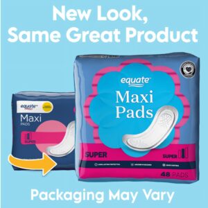 Equate Maxi Pads, Super Protection (48 Count) - Image 13