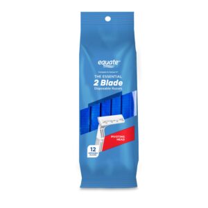 Equate 2 Blade Disposable Razors with Pivoting Head (12 Count), Compare to Gillette® Sensor®2 - Image 14