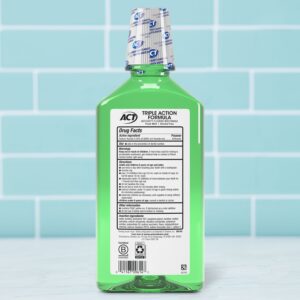 ACT Total Care Anticavity Fluoride Mouthwash, Fresh Mint, 33.8 fl. oz. - Image 15