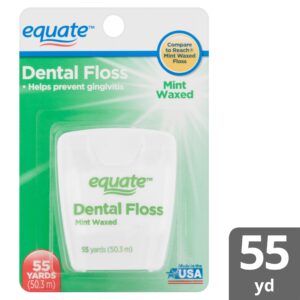 Equate Nylon Dental Floss, Mint Waxed, 55 Yds - Image 4