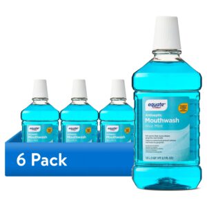 Equate Blue Mint Antiseptic Mouthwash for Bad Breath & Plaque Oral Care, 1.5 L, Compare to Listerine® Cool Mint® Active Ingredients - Image 3