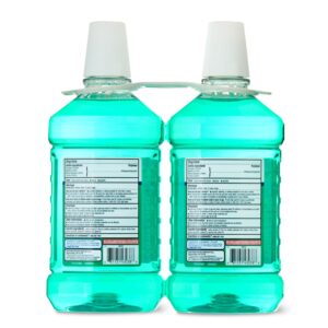 Equate Green Mint Antiseptic Mouthwash for Bad Breath & Plaque Oral Care, 1.5L (2 Count), Compare to Listerine® Freshburst® Active Ingredients - Image 4
