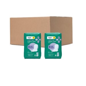 Equate Overnight Ultra Thin Pads with Wings, Size 5, Extra Heavy Overnight Protection (46 Count) - Image 21