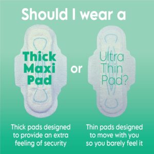 Equate Overnight Ultra Thin Pads with Wings, Size 5, Extra Heavy Overnight Protection (46 Count) - Image 24
