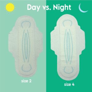 Equate Overnight Ultra Thin Pads with Wings, Size 5, Extra Heavy Overnight Protection (46 Count) - Image 28