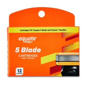 Equate 5 Blade Cartridges with Trimmer, 12 Count - Image 1