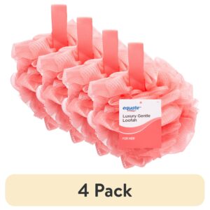 Equate Women's Luxury Gentle Loofah Bath Sponge Body Scrubber, Color May Vary, for Bath & Shower - Image 6