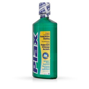 Plax Oral Care Rinse Mouthwash, Refreshing Soft Mint Flavor, 24 fl oz - Image 6