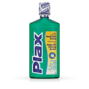 Plax Oral Care Rinse Mouthwash, Refreshing Soft Mint Flavor, 24 fl oz - Image 9