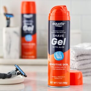 Equate Sensitive Skin Shave Gel with Aloe, 7 oz (2 Count), Compare to Edge® Sensitive Skin Shave Gel - Image 6