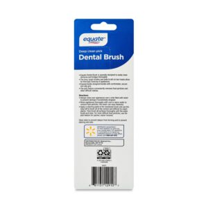 Equate Dental Brush for Cleaning Mouthguards Retainers & Dentures - Image 3