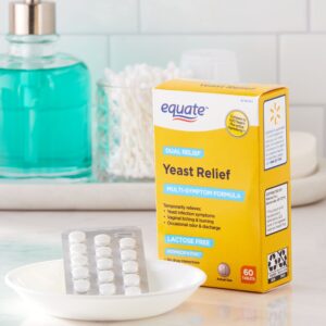 Equate Yeast Relief Tablets for Yeast Infection Symptoms, 60 Count, Compare to AZO Yeast® Plus Active Ingredients - Image 7