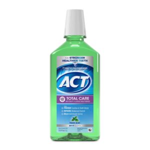 ACT Total Care Anticavity Fluoride Mouthwash, Fresh Mint, 33.8 fl. oz. - Image 49