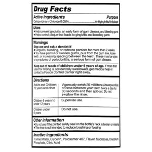 Equate Minty Bliss Healthy Gums Alcohol-Free Oral Rinse, 16 fl oz, Compare to TheraBreath® Healthy Gums Oral Rinse - Clean Mint - Image 4