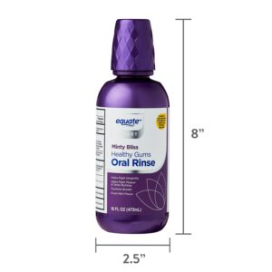 Equate Minty Bliss Healthy Gums Alcohol-Free Oral Rinse, 16 fl oz, Compare to TheraBreath® Healthy Gums Oral Rinse - Clean Mint - Image 7