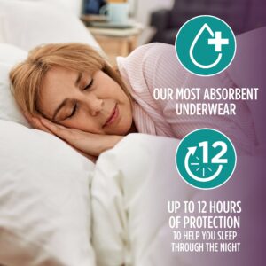 Assurance Women's Overnight Incontinence & Postpartum Underwear, L , Ultimate Absorbency (16 Count) - Image 7