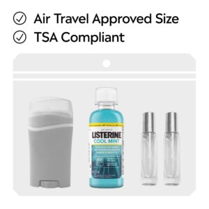 Listerine Cool Mint Antiseptic Travel Mouthwash for Bad Breath, 3.2 oz - Image 10