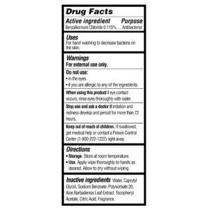 Equate Antibacterial Hand Wipes, Citrus Scent, 24 Count - Image 4