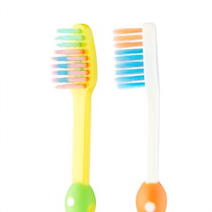 Equate Kids Healthy Fun Toothbrushes for Ages 4 to 6 with Suction Cup, Soft Bristles (4 Count) - Image 7