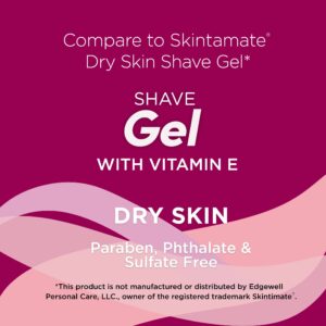 Equate Women's Shave Gel with Vitamin E, 7 oz, Compare to Skintimate® Dry Skin Shave Gel - Image 7