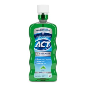 ACT Anticavity Fluoride Mouthwash, Triple Action, Mint, 18 fl. oz. - Image 54