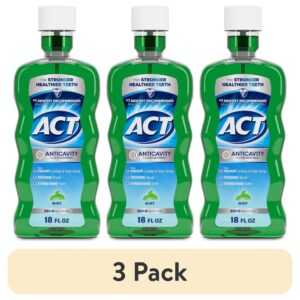 ACT Anticavity Fluoride Mouthwash, Triple Action, Mint, 18 fl. oz. - Image 65