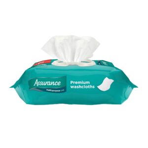 Assurance Premium XL Washcloths for Adults, Disposable & Pre-Moistened (96 Count) - Image 6