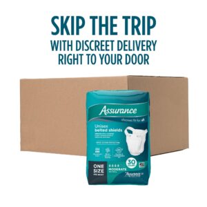 Assurance Unisex Incontinence Belted Shields, Moderate Absorbency, One Size Fits Most (30 Count) - Image 4