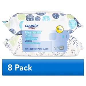 Equate Flushable Wet Wipes, Fresh Scent, 96 Wipes (2 Pack), Compare to Cottonelle® - Image 11