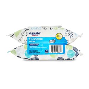 Equate Flushable Wet Wipes, Fresh Scent, 96 Wipes (2 Pack), Compare to Cottonelle® - Image 12