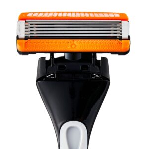 Equate Men's 5 Blade Razor with Trimmer, Cartridges Fit Equate 5 Blade & Gillette® Fusion® Handles (1 Razor Handle, 2 Cartridges) - Image 4