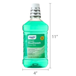 Equate Green Mint Antiseptic Mouthwash for Bad Breath & Plaque Oral Care, 1.5L, Compare to Listerine® Freshburst® Active Ingredients - Image 6