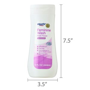 Equate Feminine Wash for Sensitive Skin, Fresh Flower Scented, 15 fl oz - Image 7