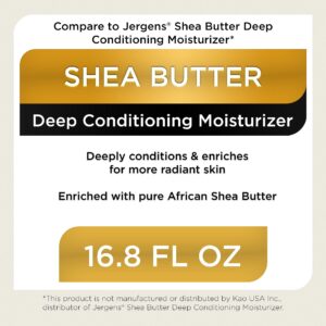 Equate Shea Butter Deep Conditioning Moisturizer Lotion, 16.8 oz, Compare to Jergens® Shea Butter Deep Conditioning Moisturizer - Image 3