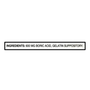 Equate Boric Acid Vaginal Suppositories for Vaginal Odor, 30 Count, Compare to pH-D® Feminine Health Boric Acid Suppositories - Image 4